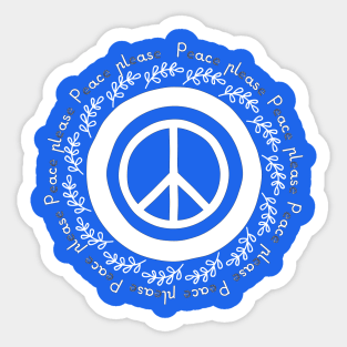 Peace Please Sticker